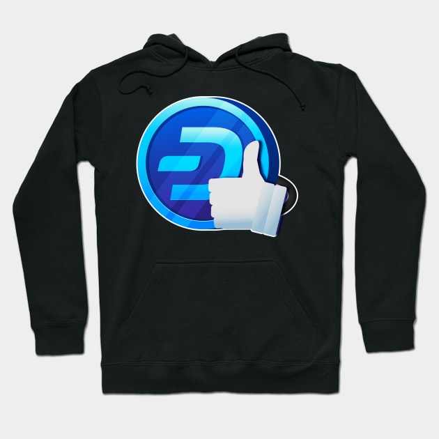 Dash Digital Cash - Dashy Thumbs Up Hoodie by dash